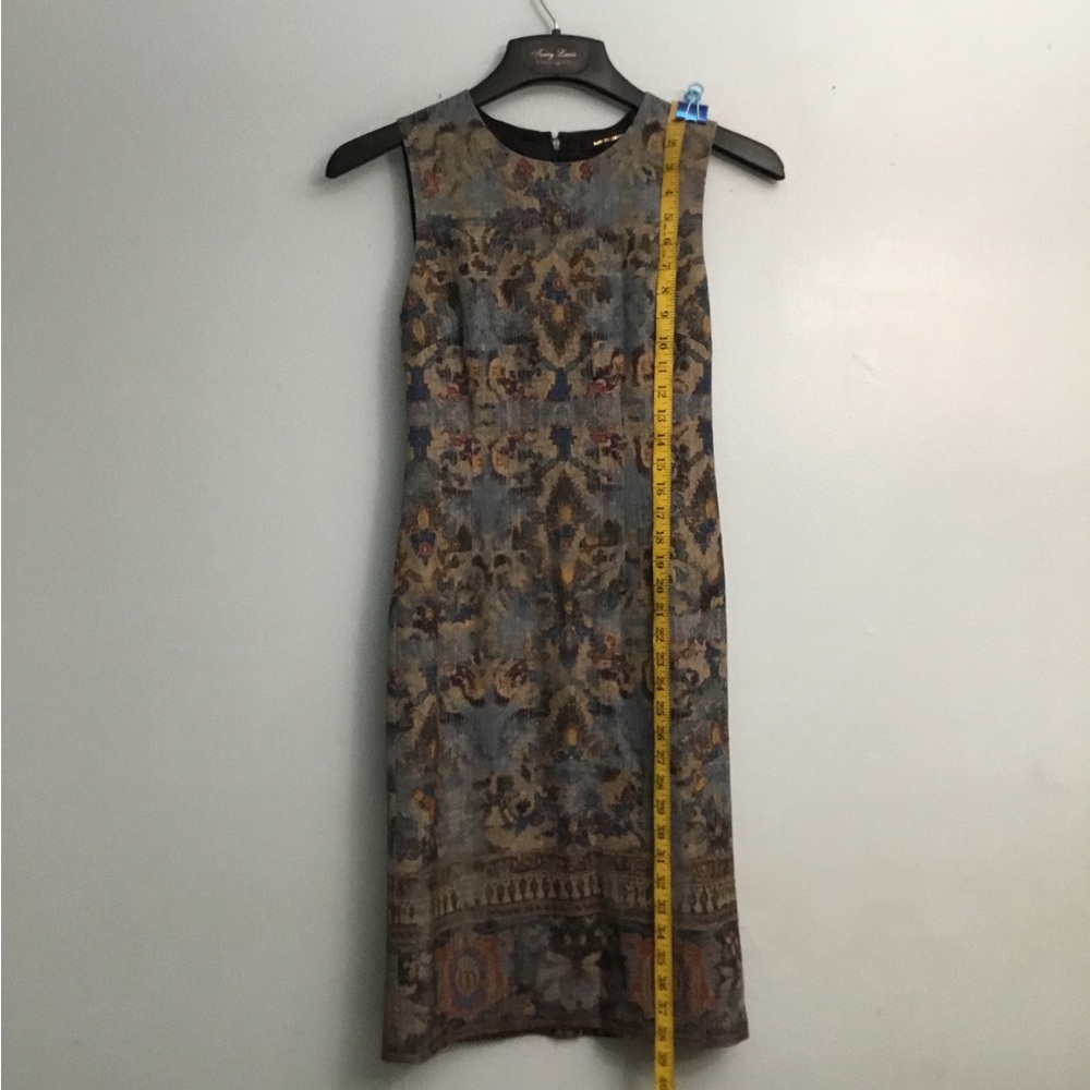 Kobi Halperin Multicolored Sheath Dress Crew Neck Sleeveless
